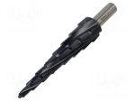 Drill bit | step,conical,multistep | L: 120mm | 3-surface | 10mm