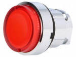 Switch: push-button | Stabl.pos: 1 | 22mm | red | Illumin: ZBV6 | IP66