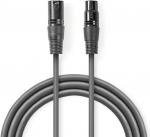 Cable Nedis XLR M - XLR F 5m