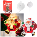 Led Christmas decoration for window Santa