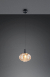 Trio Elvezia pendant E27 matt black/amber gaismeklis R36771013 4017807677768