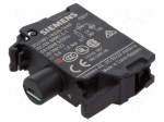 Illuminating unit | 22mm | 3SU1.5 | -25&divide;70&deg;C | Illumin: LED | front