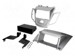 Radio mounting frame | Ford | 2 DIN | silver