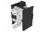 Contact block | 22mm | 04 | front fixing | push-in terminals | 250VAC