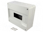 Enclosure: for modular components | IP40 | wall mount | white | 40 CD