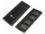 Tools set: screwdriver bits | plastic cassette | precision | 48pcs.