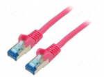 Patch cord | S/FTP | Cat 6a | RJ45 plug,both sides | stranded | Cu | 2m