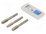 Tap-set | M10 | 1.5 | L: 70mm | Holder: square,hand | 5.5mm | 3pcs.