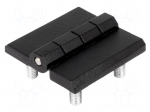 Hinge | Width: 40mm | zinc and aluminium alloy | black | H: 40mm