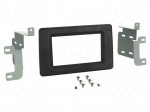 Radio frame | Nissan,Opel,Renault | 2 DIN | black