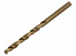 Drill set | for metal | &Oslash;: 5mm | L: 86mm | Working part len: 52mm