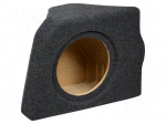 Car loudspeaker enclosure | MDF | gray melange | textil | 17l | 250mm