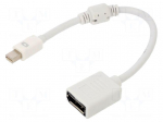 Adapter | DisplayPort socket,mini DisplayPort plug | Len: 0.15m