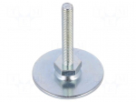 Foot of pin | Base dia: 50mm | M8 | steel | Plunger length: 50mm