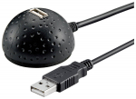 goobay USB 2.0 Desktop Extension Cable, Black, 1.5 m
