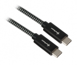 Sharkoon USB 3.1 C-C black / grey 1.0m - Aluminum + Braid