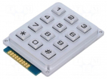 Keypad: metal | No.of butt: 12 | LED | metal | 200m&Omega; | 1.2N | 20mA | W: 51mm