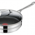 Tefal braising pan by Jamie Oliver Cook Smart (stainless steel, Ř 25cm, with glass lid)