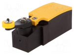 Limit switch | lever R 27mm, plastic roller &Oslash;14mm | NO + NC | 6A