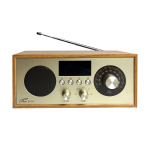 Audio- ja HiFi-s&uuml;steemid // Radio , Muud heliseadmed // Radio przenośne retro brda fm/bt/usb akum.2200mah,10w,ładowanie indukcyjne telefonu,jasny brąz/złote