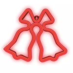LED ribad // NEON FLEX LED strips // Neon led christmas dzwonki czerwone flne17 forever light