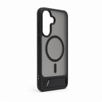 Back panel cover Evelatus Samsung Galaxy A57 Rubber Coated MagSafe With Stand Case Black