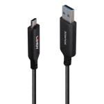 USB-kaabel Lindy USB-A - USB-C 10 m Black (43395)