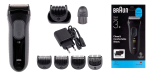 Elektriline habemeajamisaparaat SHAVER 3000BT Black/Grey BRAUN