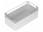 Enclosure: multipurpose | X: 120mm | Y: 240mm | Z: 100mm | polycarbonate