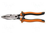 Pliers | insulated,universal | hardened steel | 221mm