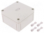 Enclosure: multipurpose | X: 110mm | Y: 110mm | Z: 66mm | TK PS | grey
