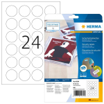 HERMA Security labels A4 &Oslash; 40 mm round white extra strong adhesion film matt 600 pcs.