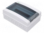 Enclosure: for modular components | IP65 | light grey | ABS | 400V