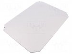 Mounting plate | insulating | W: 376mm | L: 276mm | Series: GEOS | grey