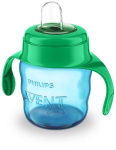 Accessories, strollers for children Philips  Philips Avent Easy Sip mācību krūzīte ar rokturiem   6M+  200ml  silikona snīpis  zaļa SCF551/05