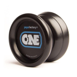 Spinner yoyofactory  YoYoFactory YO-YO ONE rotaļlieta iesācējiem  melns YO 005
