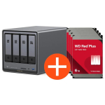 UGREEN NASync DXP4800 Plus NAS s&uuml;steem 4-kolmega 24TB koos 4x WD WD60EFPX NAS k&otilde;vakettaga - 6 TB