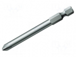Screwdriver bit | Phillips | PH2 | Overall len: 110mm