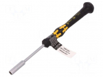 Screwdriver | hex socket | precision | ESD | Blade length: 60mm