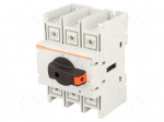 Switch-disconnector | Poles: 3 | DIN,screw type | 80A | GA