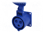 Connector: AC supply | socket | female | 32A | 230VAC | IEC 60309 | IP54