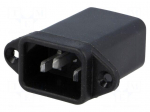 Connector: AC supply | socket | male | 2A | 250VAC | IEC 60320 | -25&divide;85&deg;C