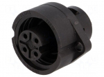 Connector: circular | socket | female | IP67 | CA | PIN: 4(3+1) | 3+PE