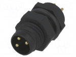 Connector: M8 | male | PIN: 3 | for panel mounting | socket | 3A | IP67