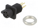 Socket | Connector: circular | 709/719 | female | PIN: 5 | gold-plated