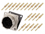 Connector: circular | Series: RT360 | socket | male | crimped | PIN: 19