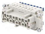 Connector: rectangular | female | Han ES Press | PIN: 16 | 16+PE | 16A