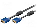 Cable | D-Sub 15pin HD plug,both sides | 5m | Colour: black