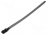Cable tie | multi use | L: 340mm | W: 11mm | polyurethane | 123N | black