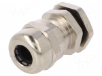 Cable gland | 1,5 | IP68 | Mat: brass | Body plating: nickel